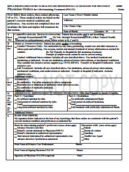 POLST Form